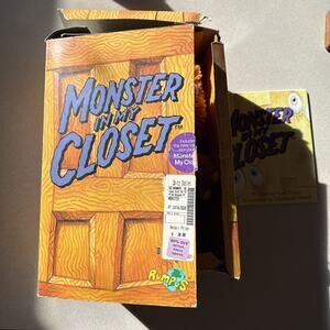 Rumpus Monster In My Closet Plush Stuffed Animal Toy Vintage 90’s 1997 New W Box